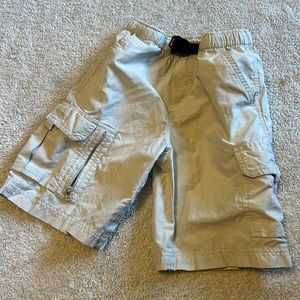 Boys Lands End Khaki Shorts Size 5-6 M
